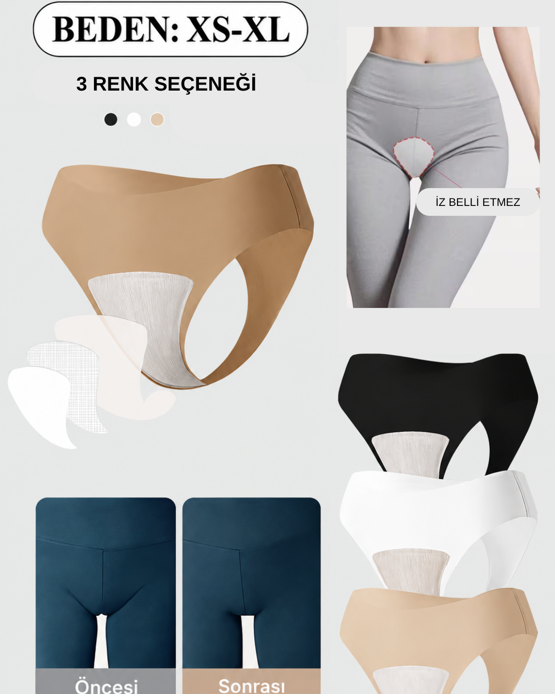 Bikini Bölgesi İz Önleyici Külot